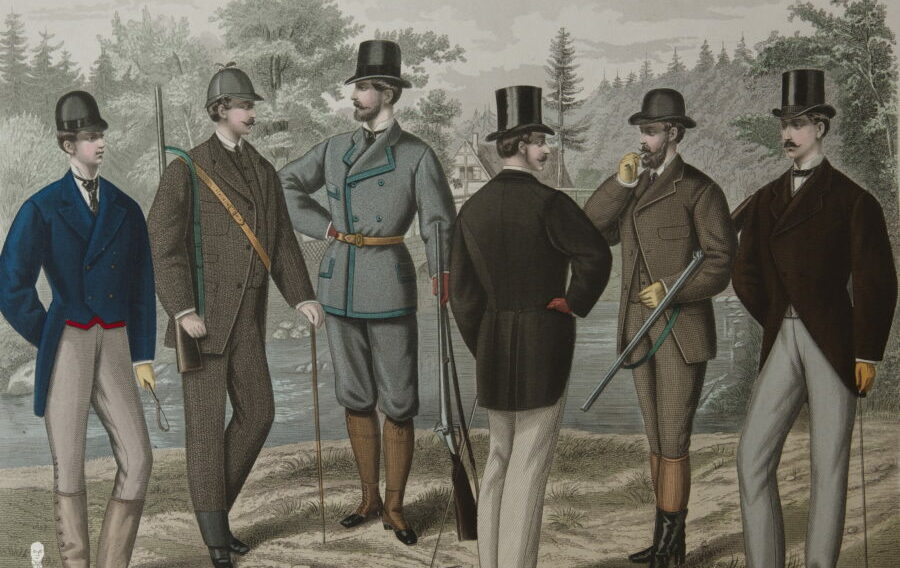 Bức tranh vẽ một quý ông người Anh năm 1875. Ảnh: Gentleman's Gazette